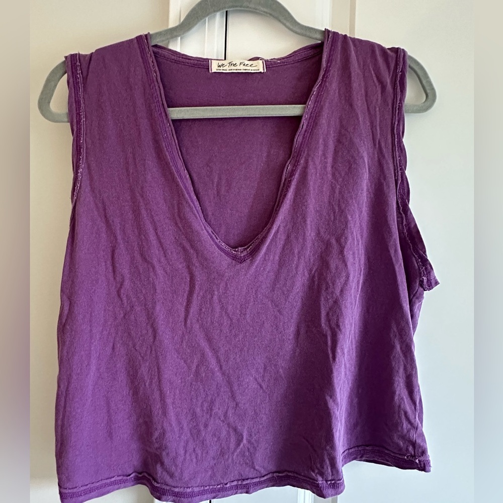 We The Free Vivid Purple Muscle Tee